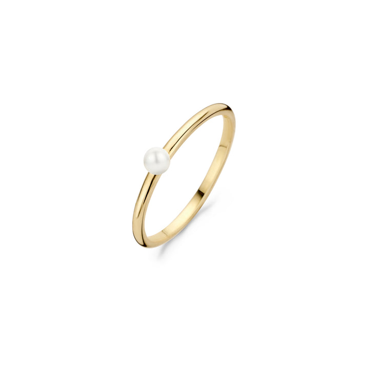 Blush Ring 1213YPW - Geel Goud met Parel (14k)