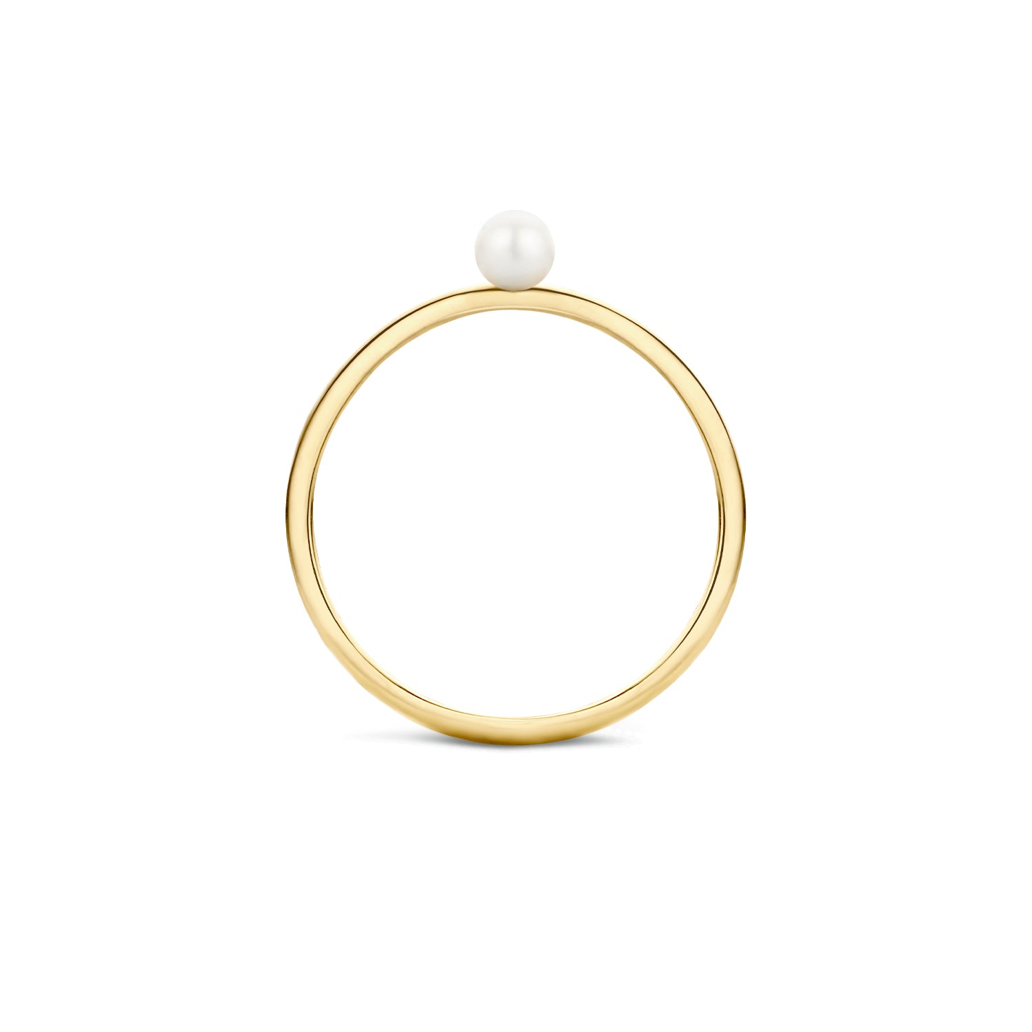 Blush Ring 1213YPW - Geel Goud met Parel (14k)