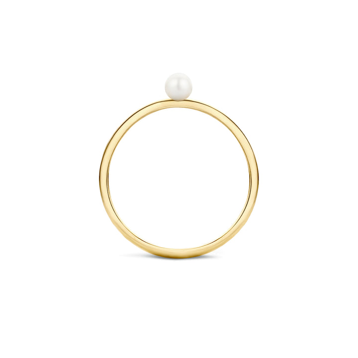 Blush Ring 1213YPW - Geel Goud met Parel (14k)