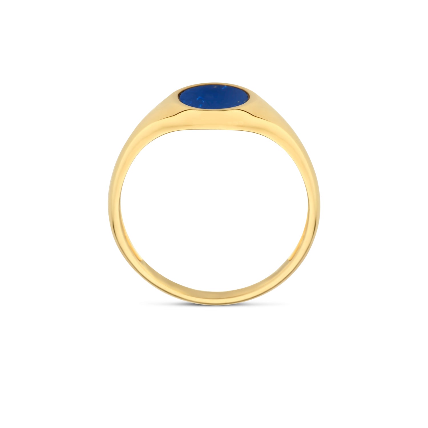 Blush Zegelring 1214YLA - Geel Goud met (14k) met Lapis