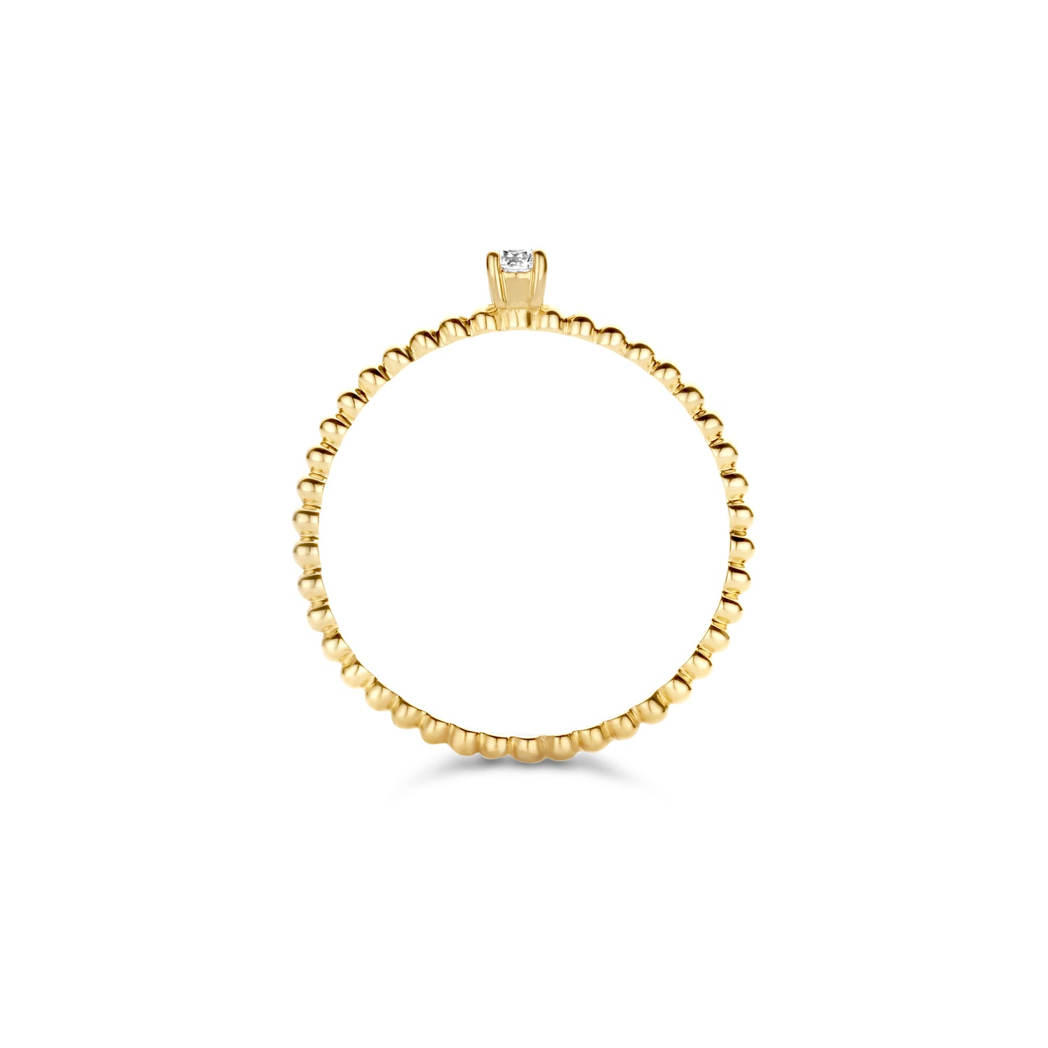 Blush Ring 1215YZI - Geel Goud met Zirkonia (14k)