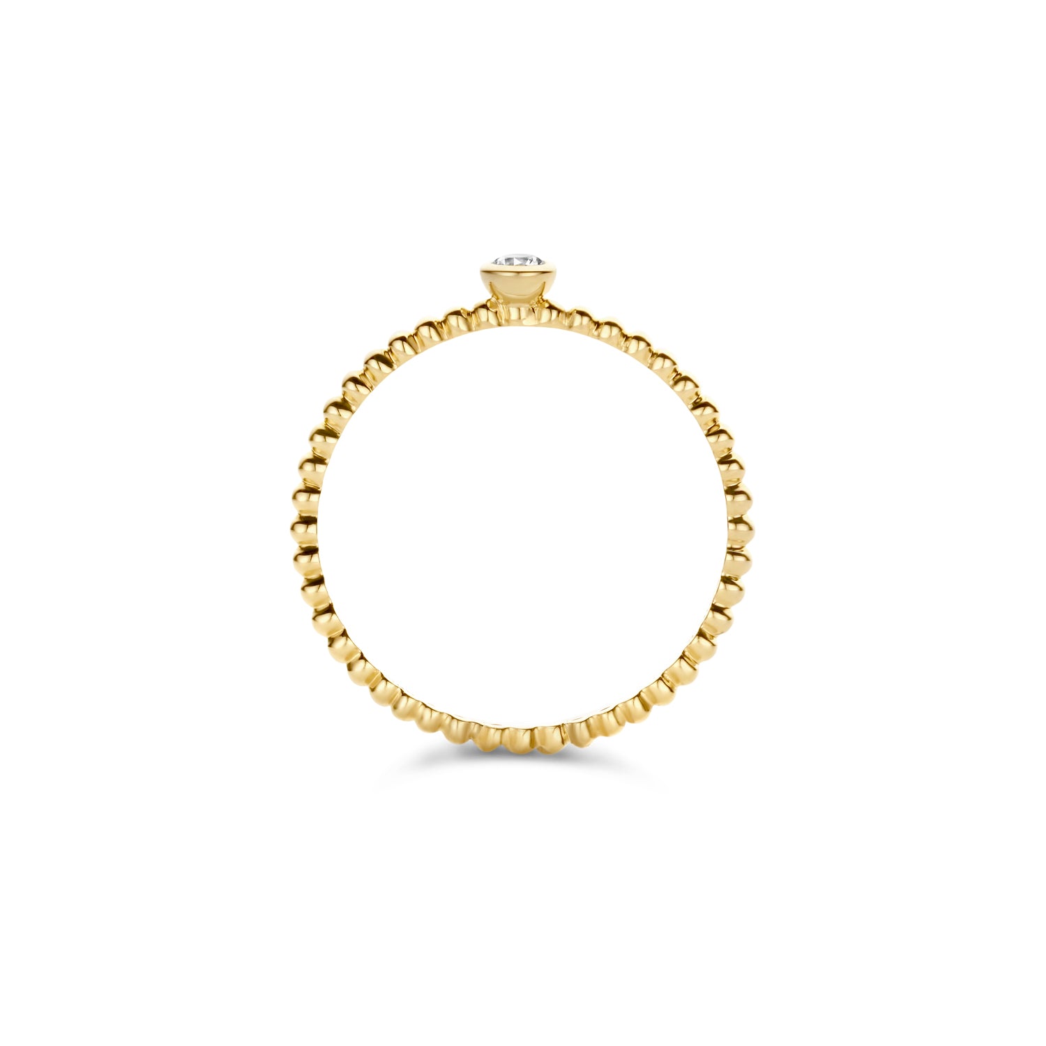 Blush Ring 1216YZI - Geel Goud met Zirkonia (14k)