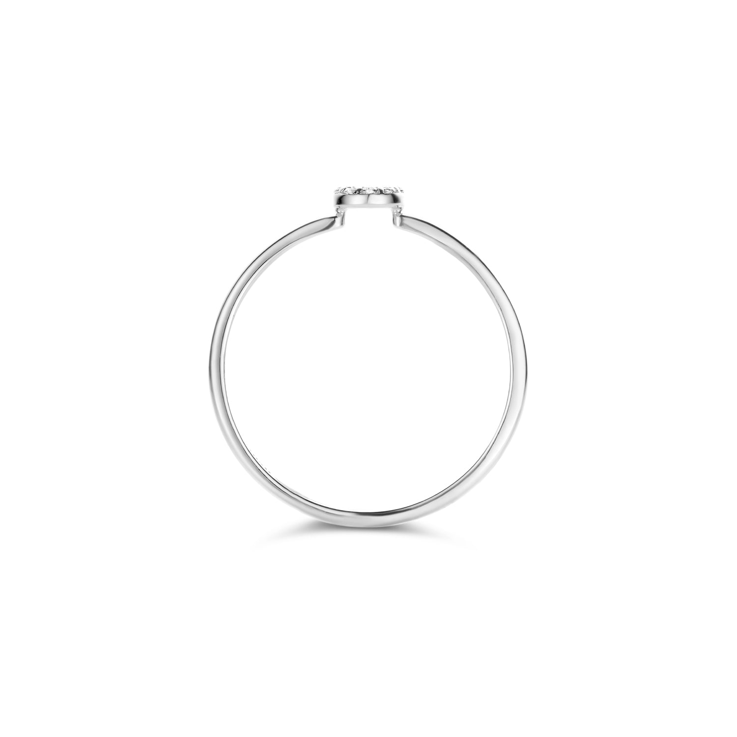 Blush Ring 1217WZI - Wit Goud met Zirkonia (14k)