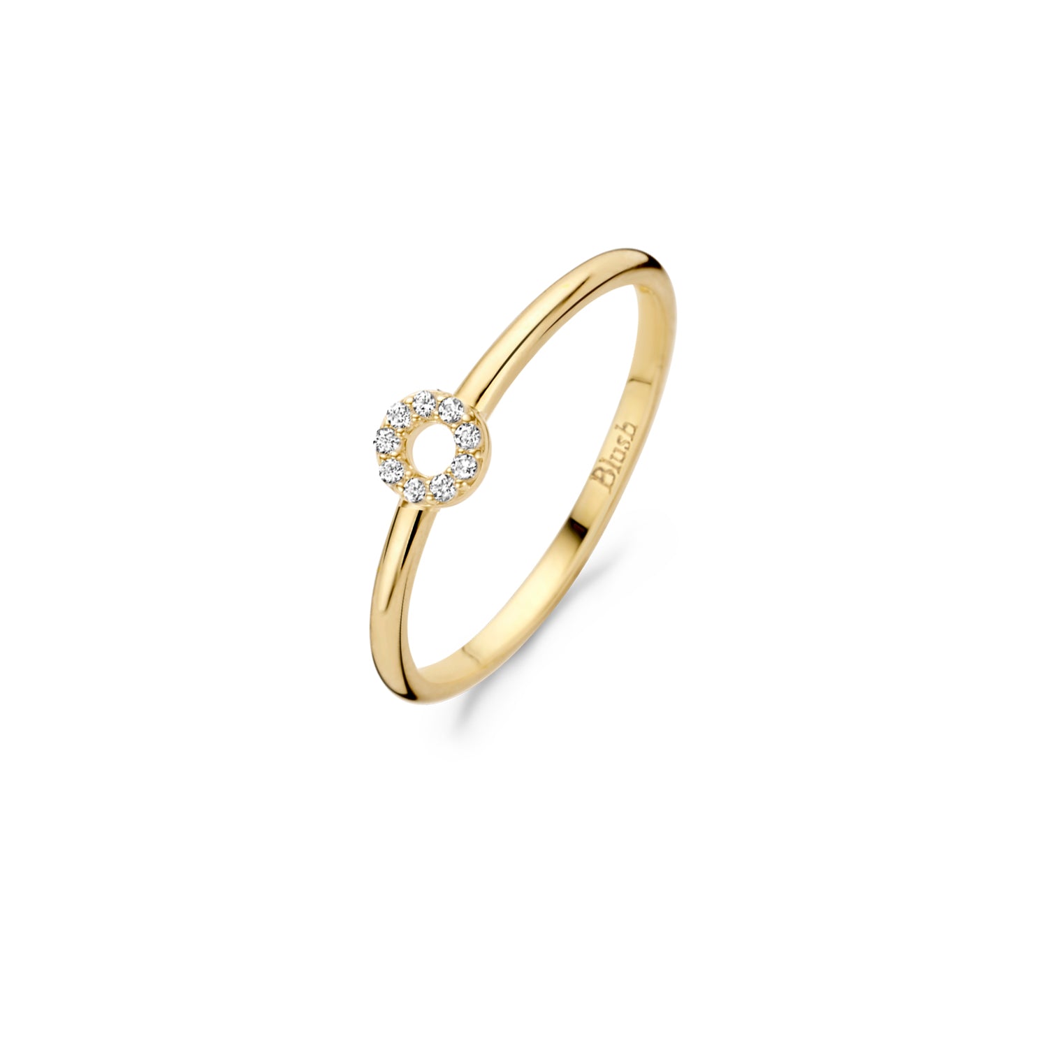 Blush Ring 1217YZI - Geel Goud met Zirkonia (14k)