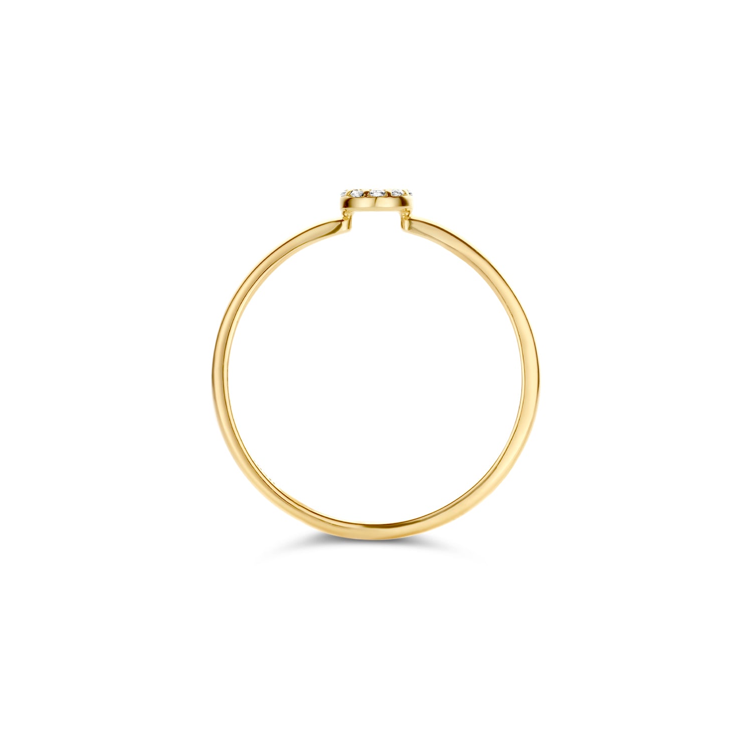 Blush Ring 1217YZI - Geel Goud met Zirkonia (14k)
