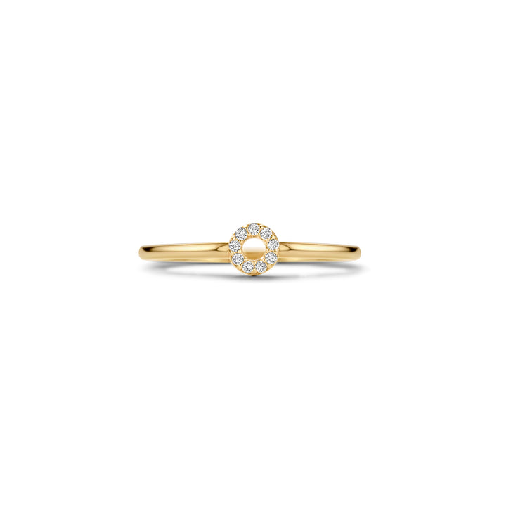 Blush Ring 1217YZI - Geel Goud met Zirkonia (14k)