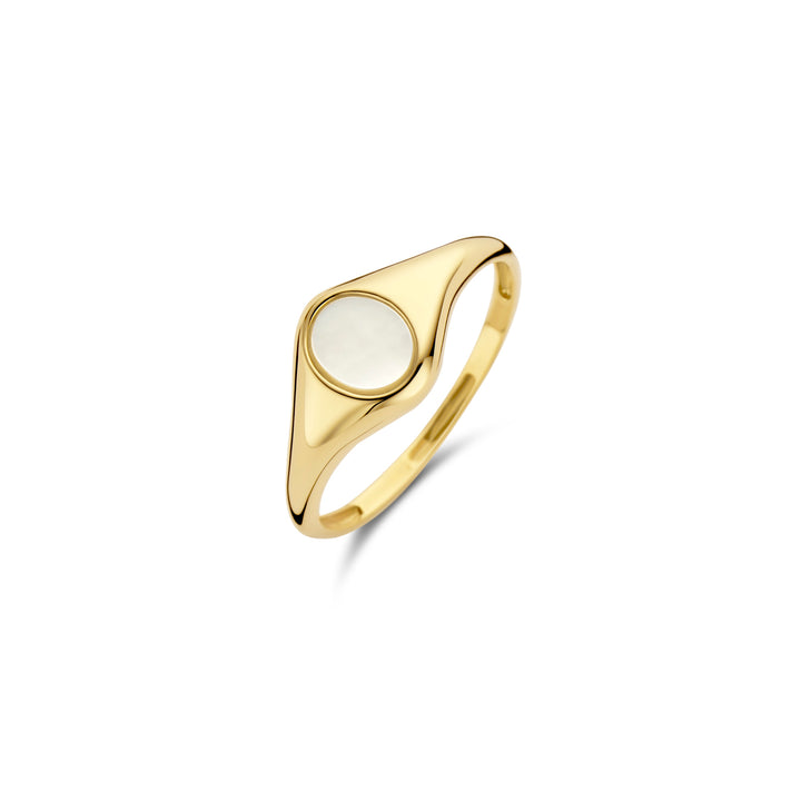 Blush Ring 1219YMP - Geel Goud met Mother of Pearl (14k)