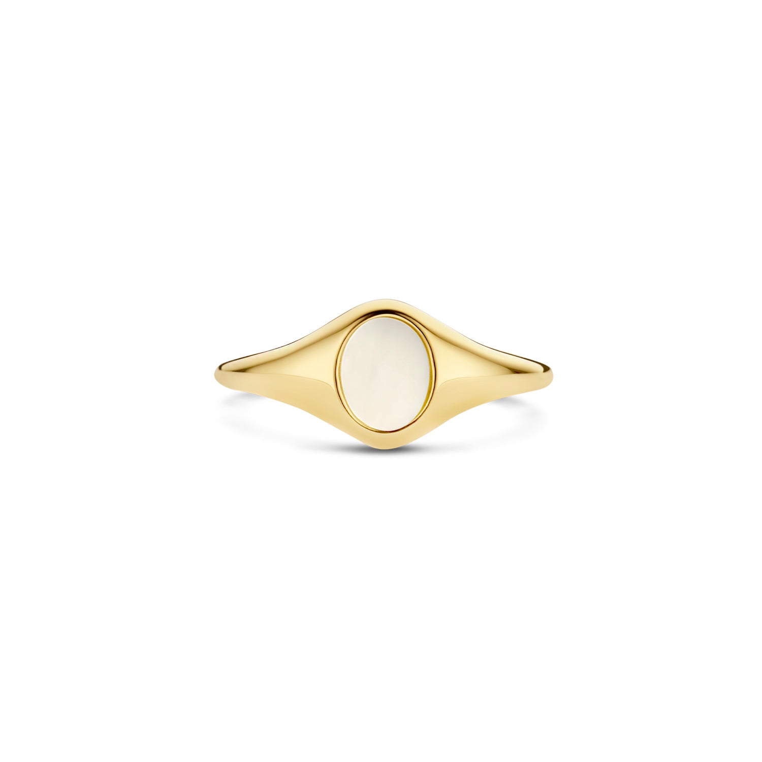 Blush Ring 1219YMP - Geel Goud met Mother of Pearl (14k)