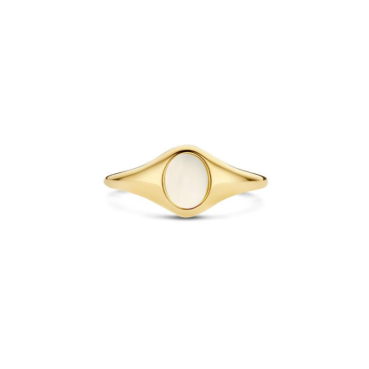 Blush Ring 1219YMP - Geel Goud met Mother of Pearl (14k)