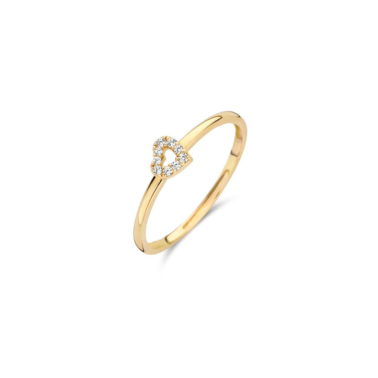 Blush Ring 1231YZI - Geel Goud met Zirkonia (14k)