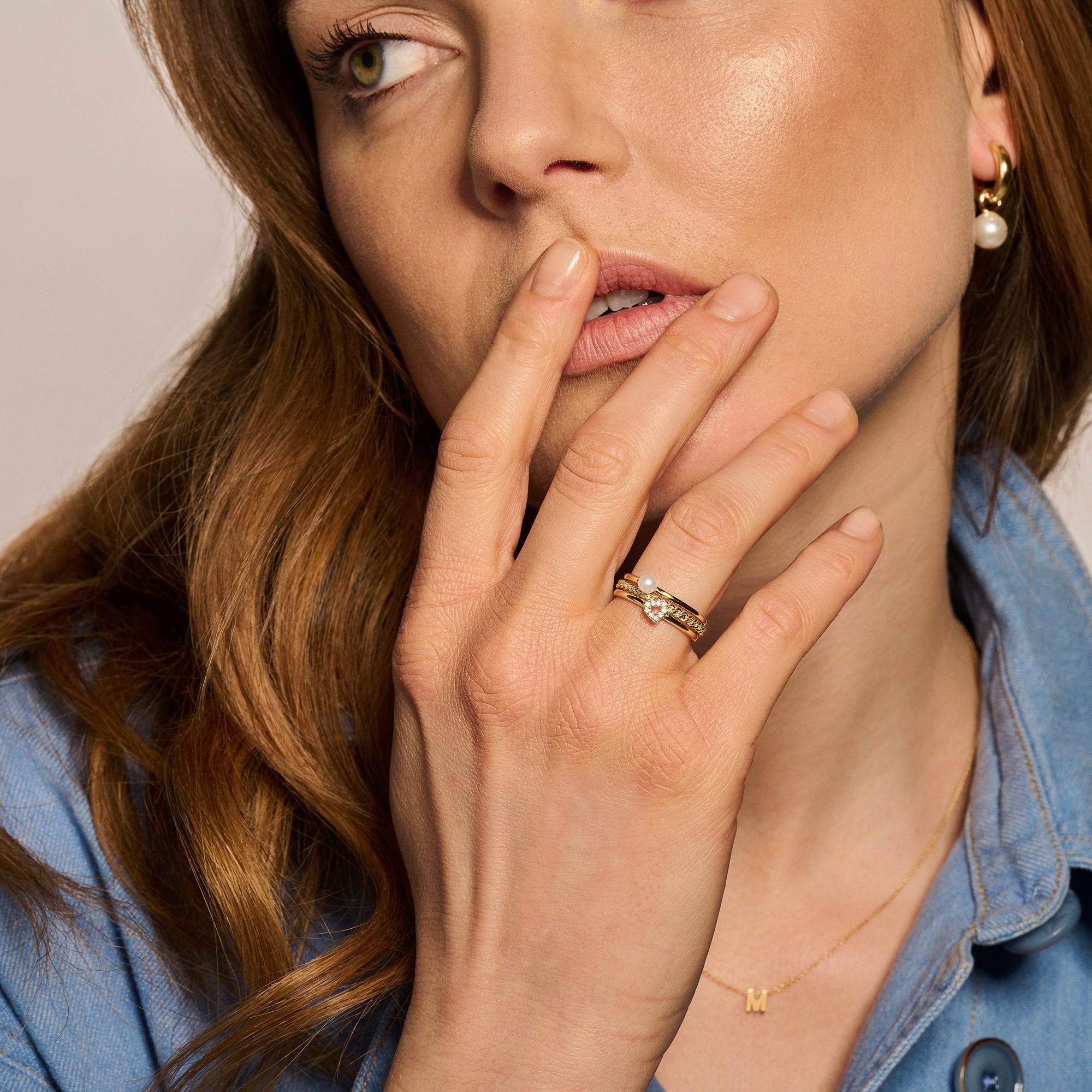 Blush Ring 1231YZI - Geel Goud met Zirkonia (14k)