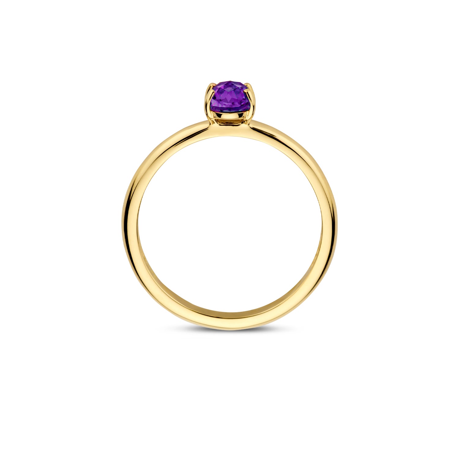 Blush Ring 1242YAM - Geel Goud (14k) met Amethyst