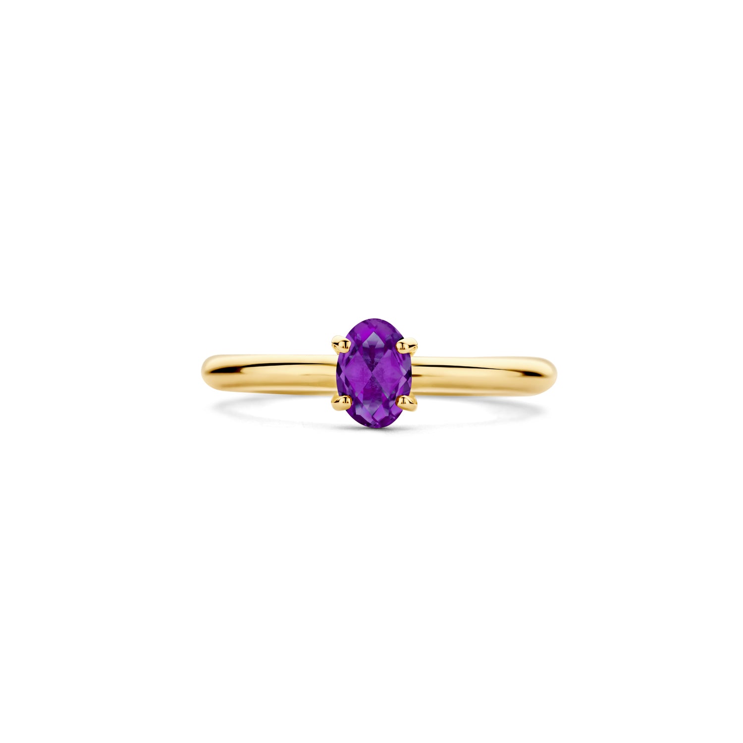 Blush Ring 1242YAM - Geel Goud (14k) met Amethyst