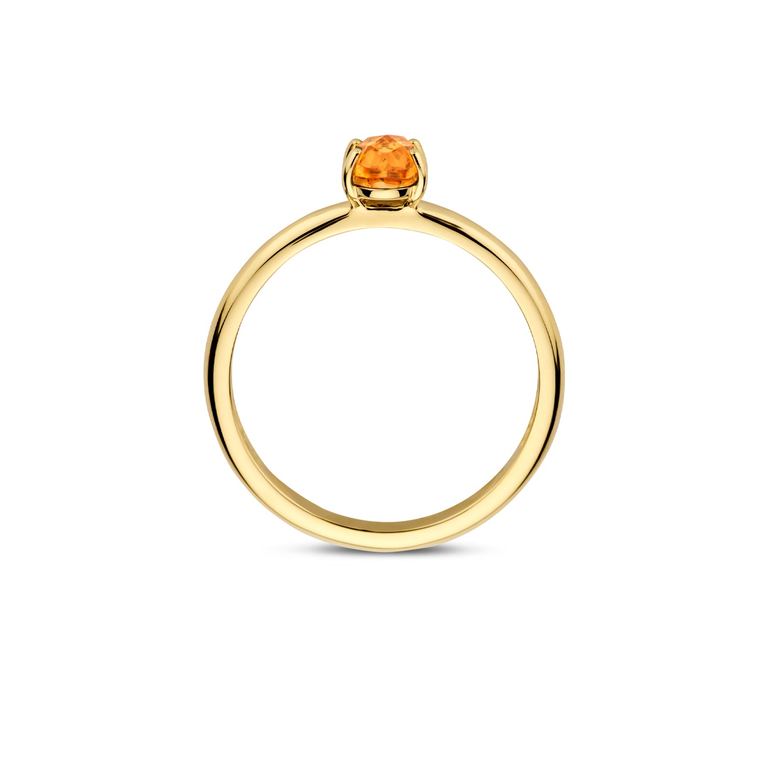 Blush Ring 1242YCI -  Geel Goud (14k) met Citrien
