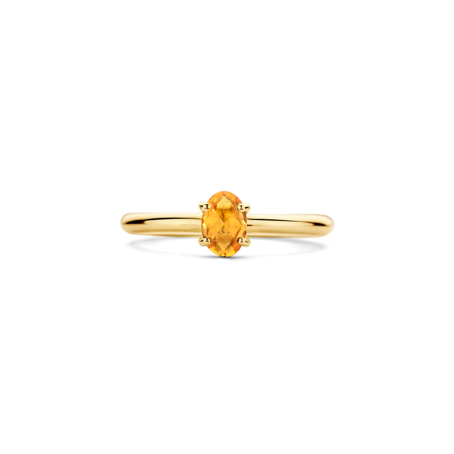 Blush Ring 1242YCI -  Geel Goud (14k) met Citrien