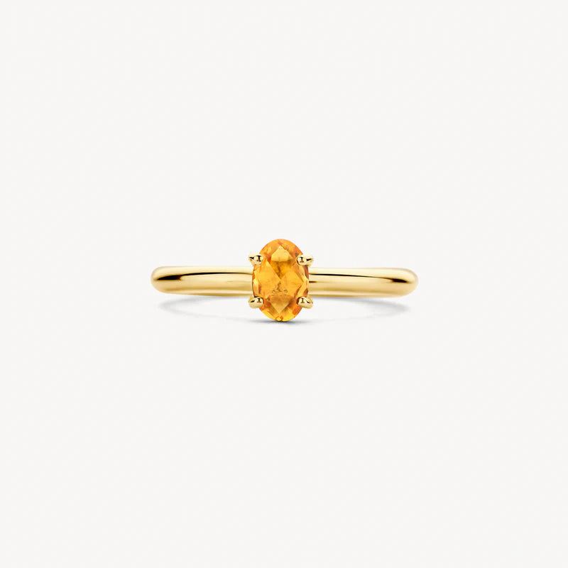 Blush Ring 1242YCI  -  Geel Goud (14k) met Citrien