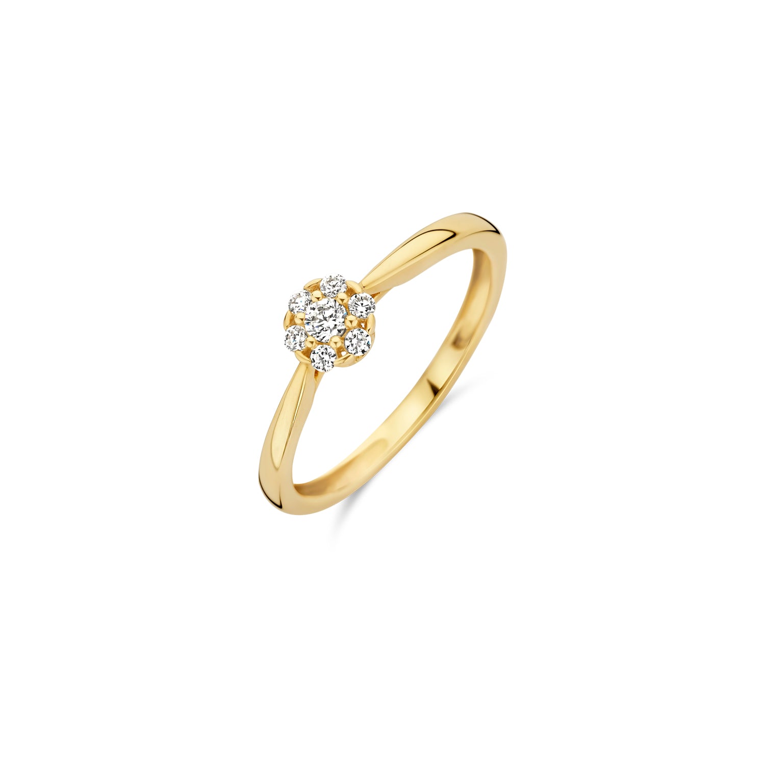 Blush Ring 1248YZI -  Geel Goud (14k) met Zirkonia