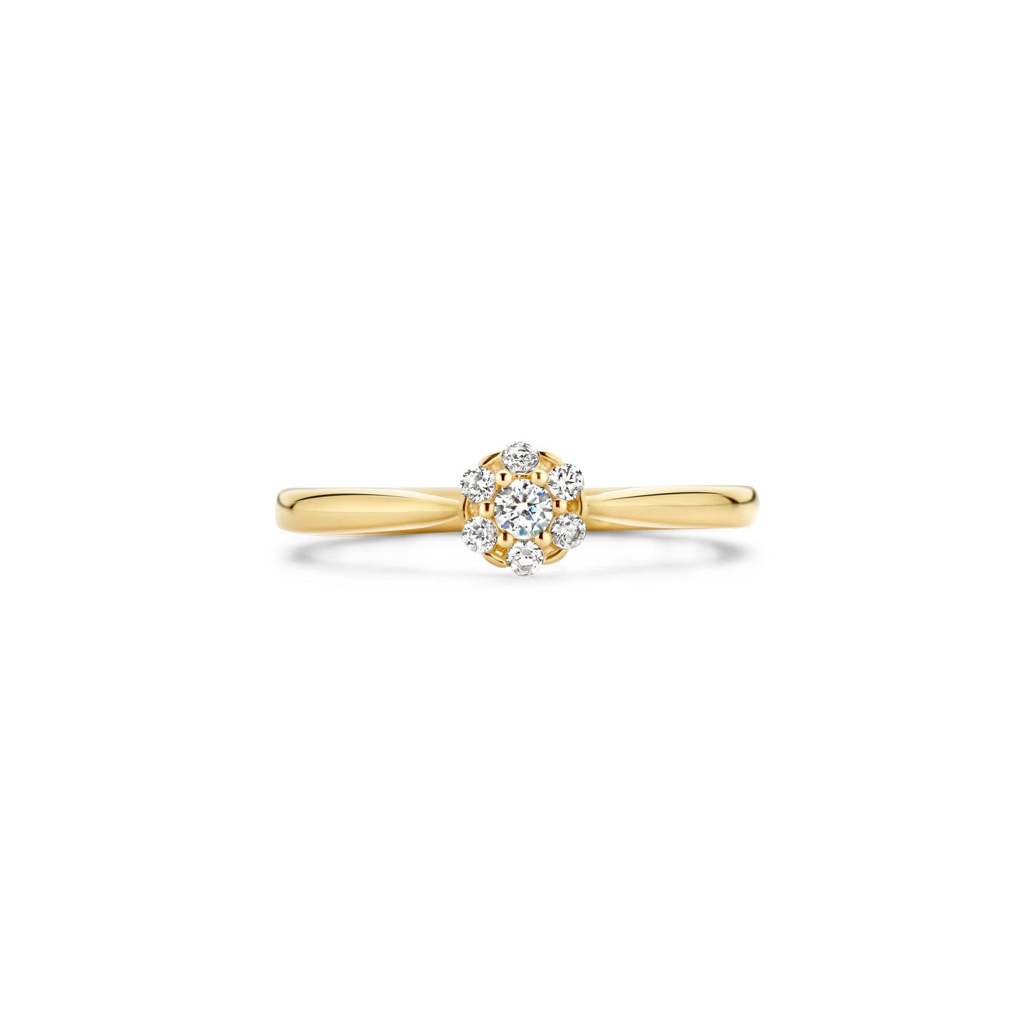Blush Ring 1248YZI -  Geel Goud (14k) met Zirkonia
