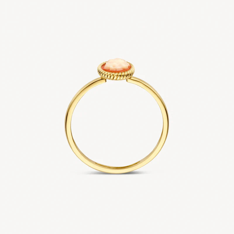 Blush Ring 1250YCA -  Geel Goud (14k) met Camee