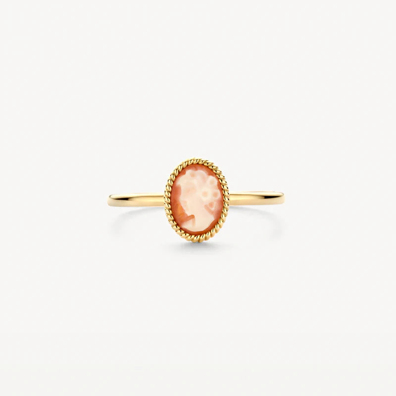 Blush Ring 1250YCA -  Geel Goud (14k) met Camee