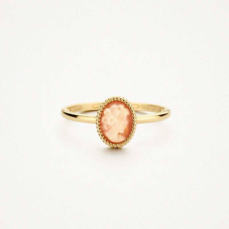 Blush Ring 1250YCA -  Geel Goud (14k) met Camee