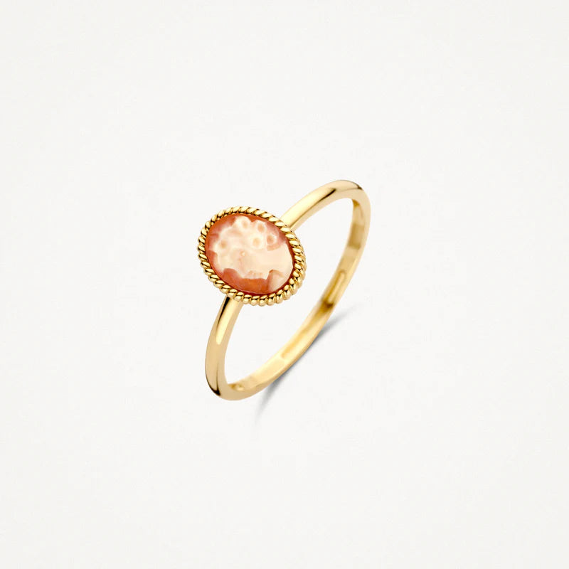 Blush Ring 1250YCA -  Geel Goud (14k) met Camee