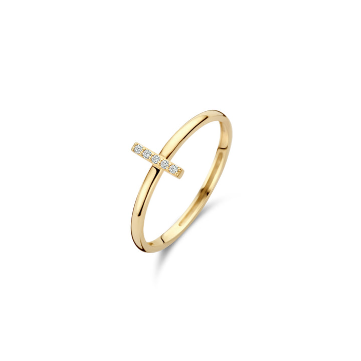 Blush Ring 1252YZI - Geel Goud (14k) met Zirkonia