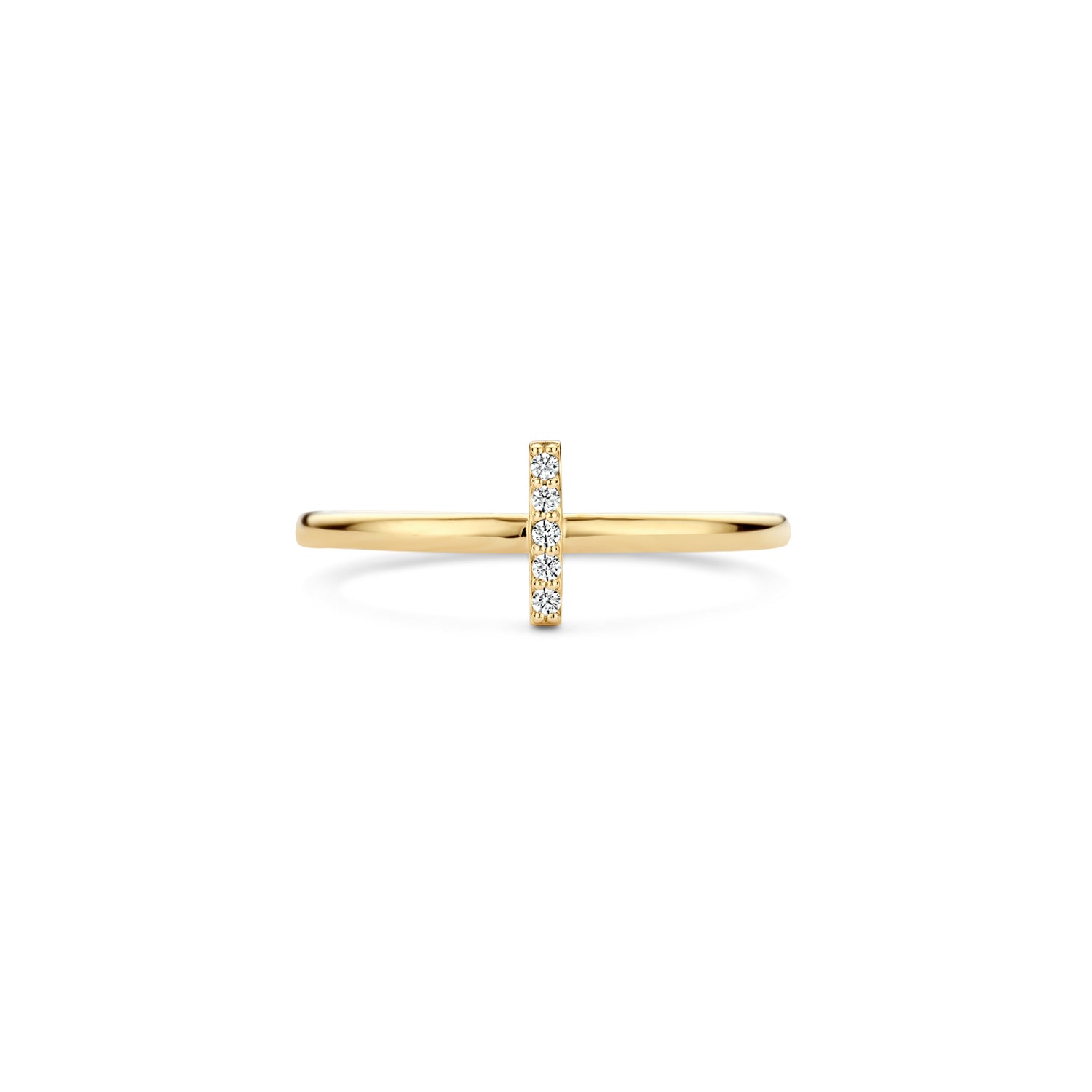 Blush Ring 1252YZI - Geel Goud (14k) met Zirkonia