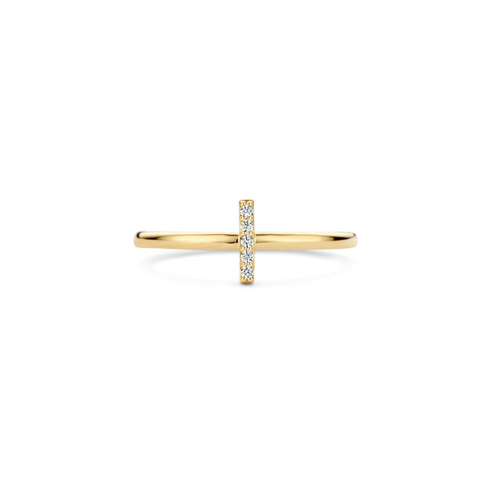 Blush Ring 1252YZI - Geel Goud (14k) met Zirkonia