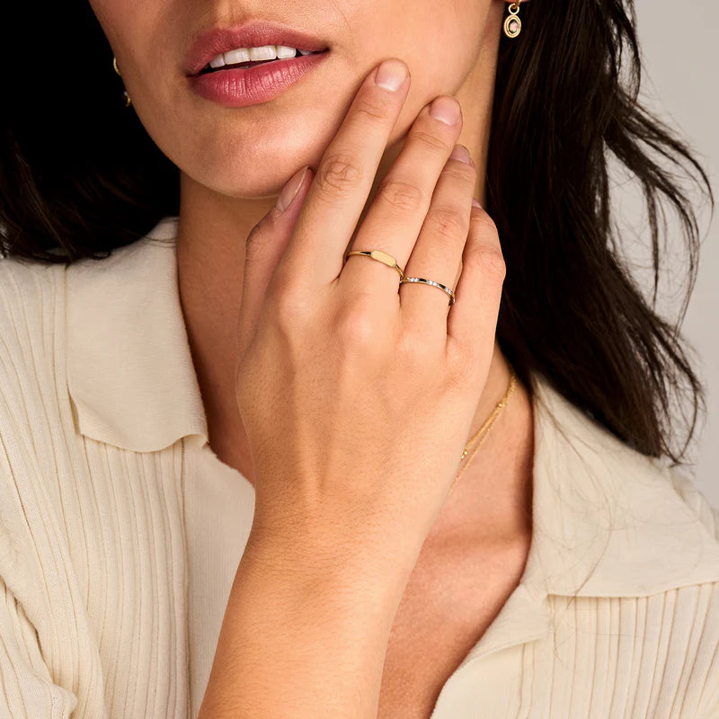 Blush Ring 1260YZI -  Geel Goud (14k) met Zirkonia