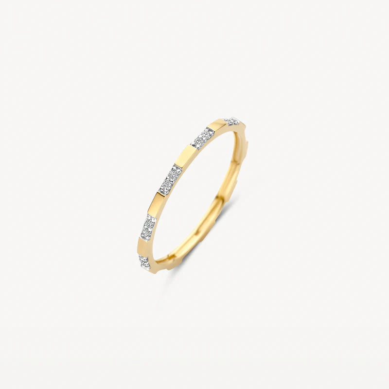 Blush Ring 1260YZI -  Geel Goud (14k) met Zirkonia