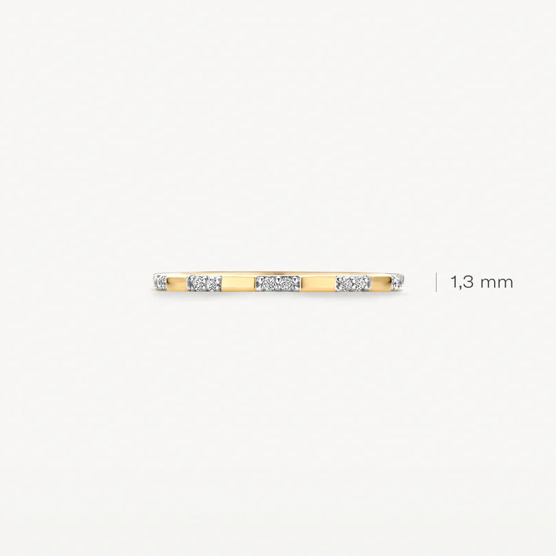 Blush Ring 1260YZI -  Geel Goud (14k) met Zirkonia