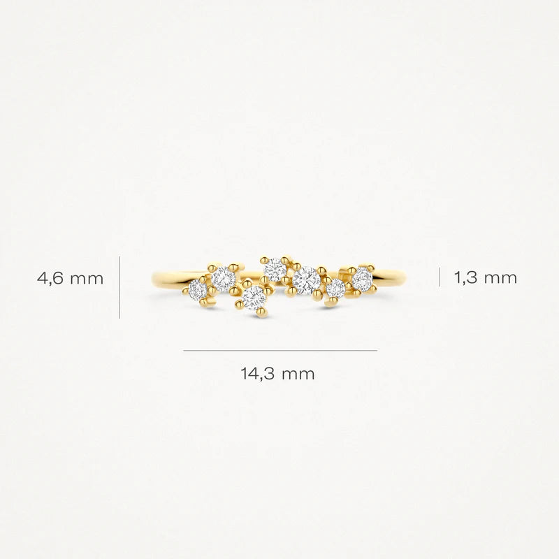 Blush Ring 1267YZI -  Geel Goud (14k) met Zirkonia