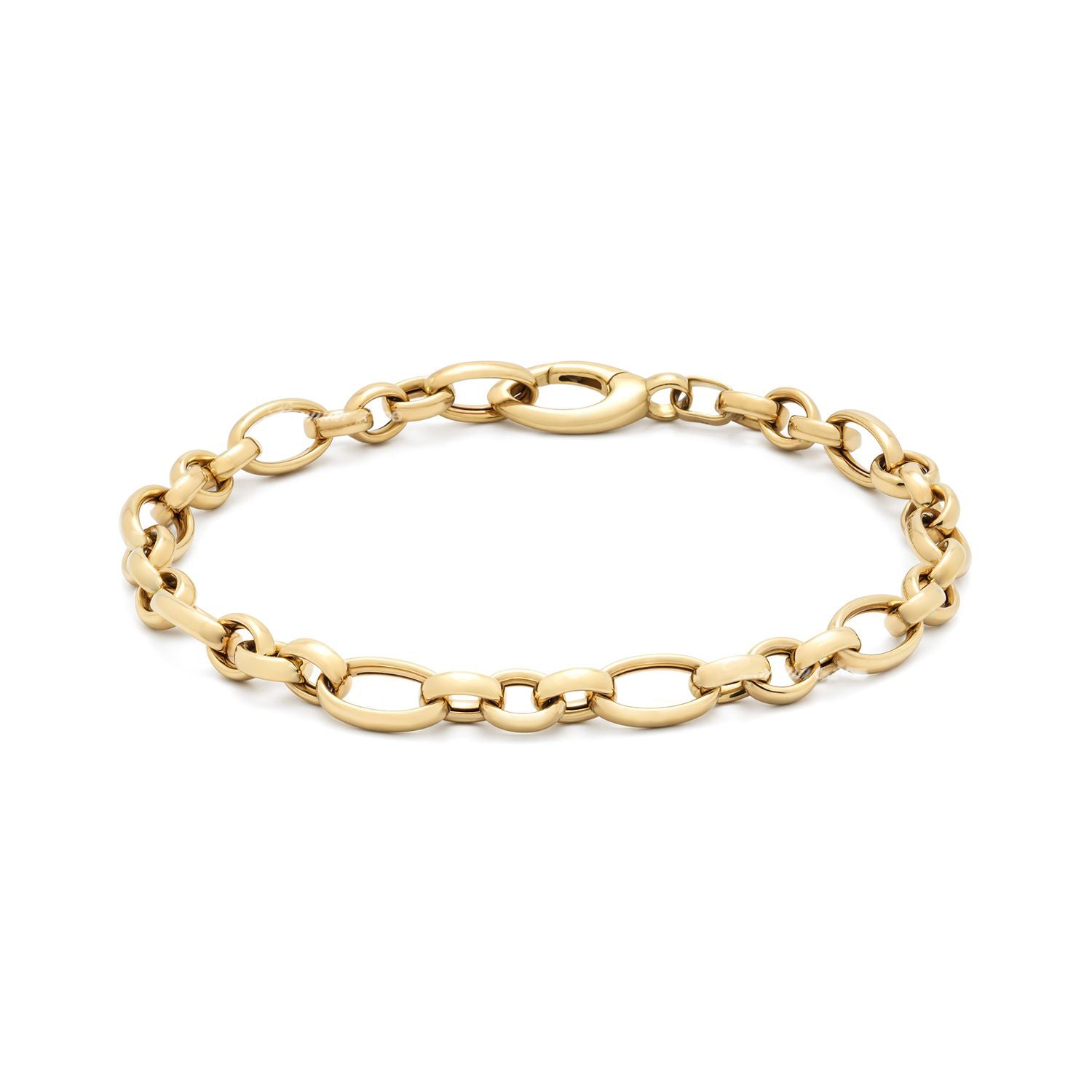 Monzario - 14krt geelgouden armband 1458-A | 19cm - 5.4mm