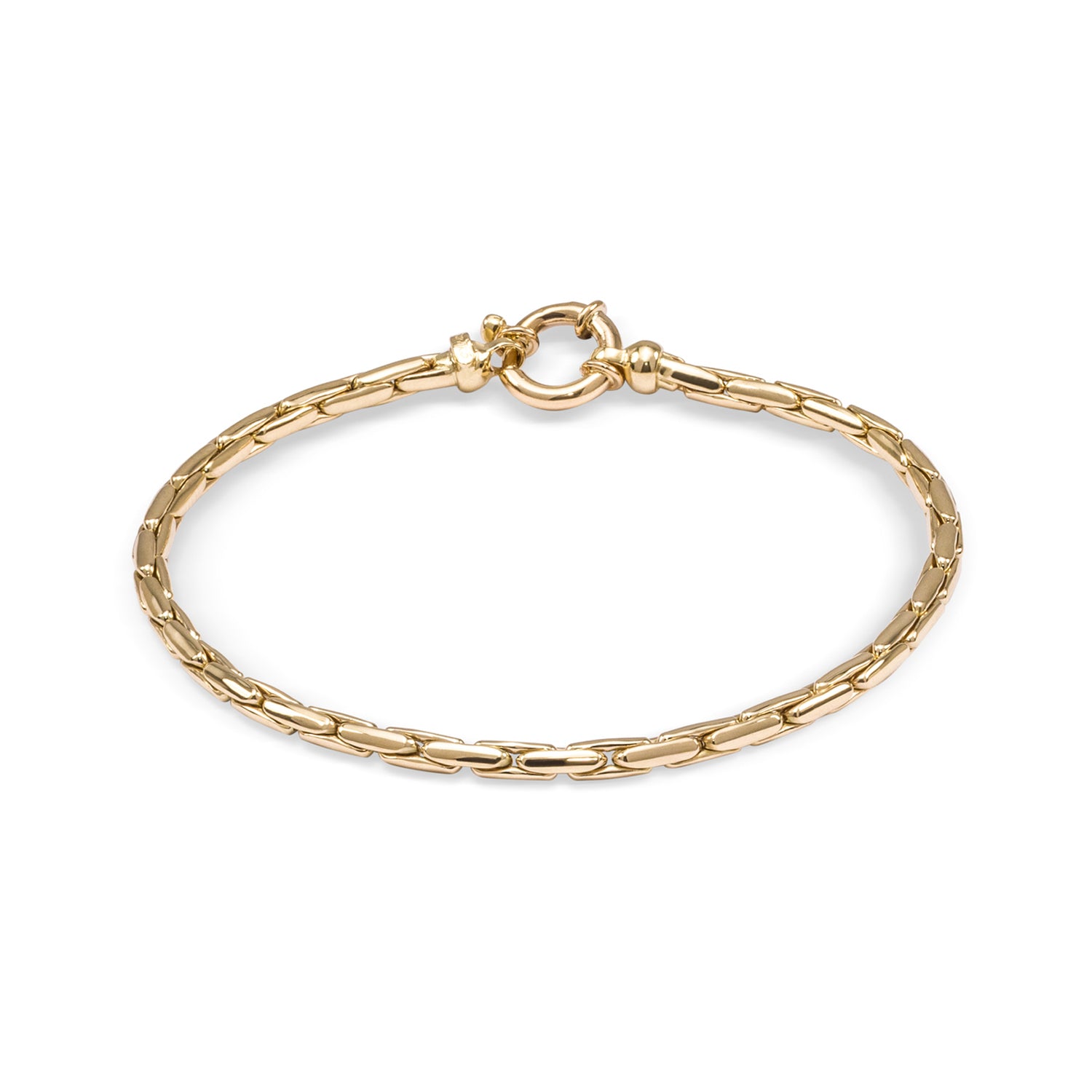 Monzario - 14krt geelgouden armband 900-A | 19cm - 2.5mm