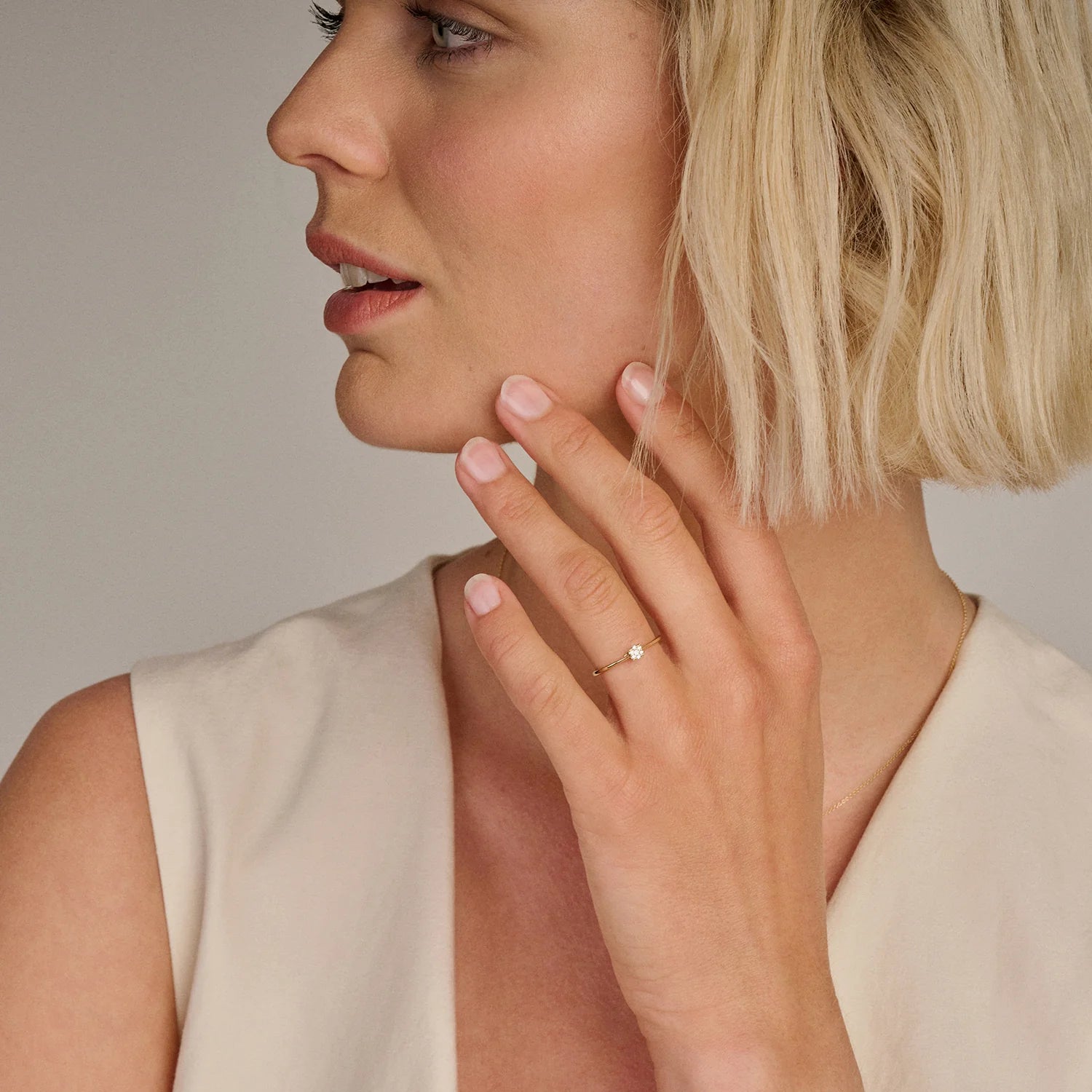 Blush Natural Diamonds Ring 1683YDI | 0.06ct