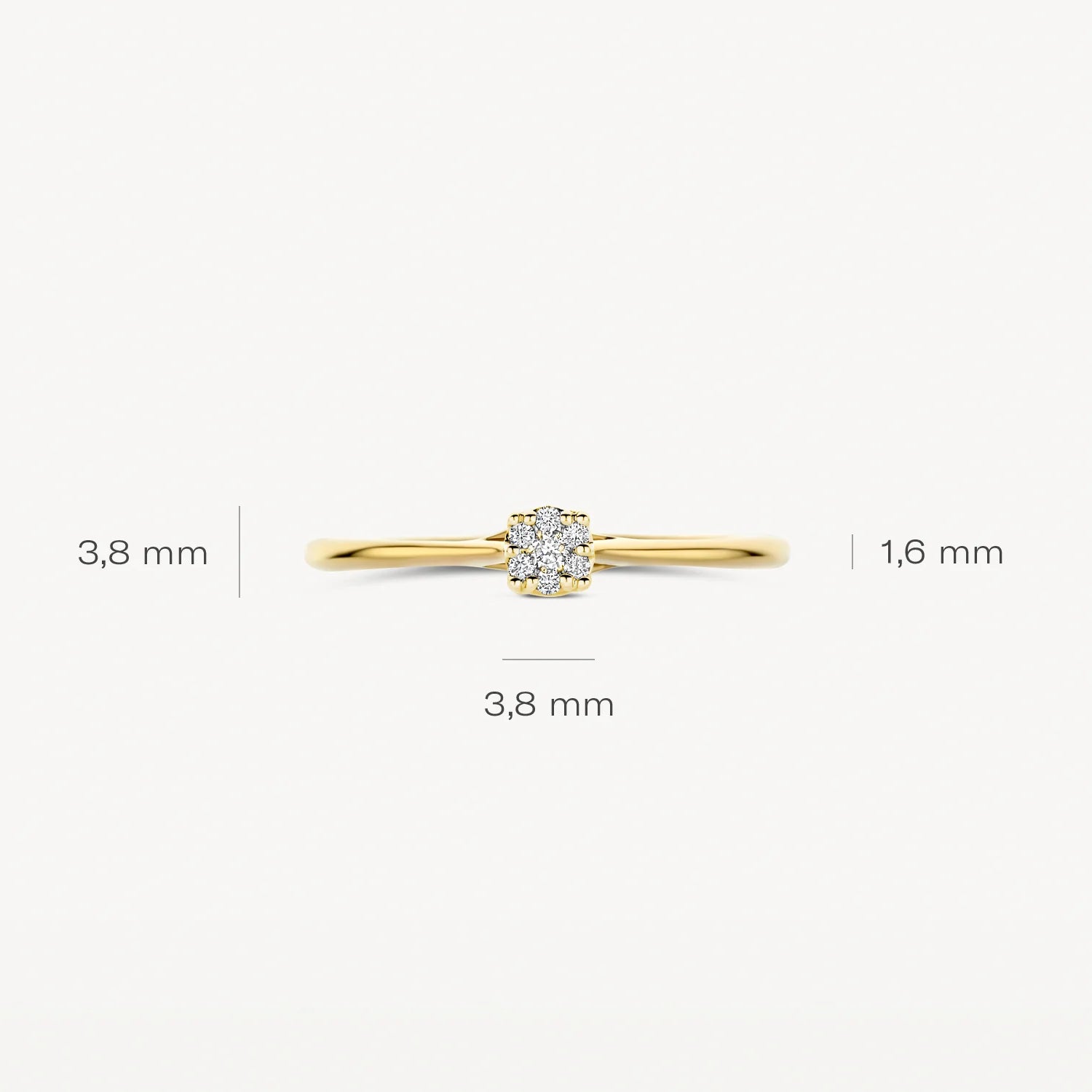Blush Natural Diamonds Ring 1683YDI | 0.06ct