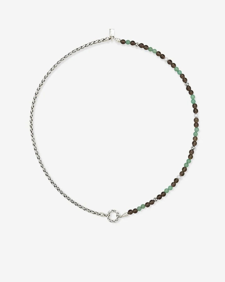 BUDDHATOBUDDHA - Ketting Spirit bead avernturine smokey quartz | 45cm