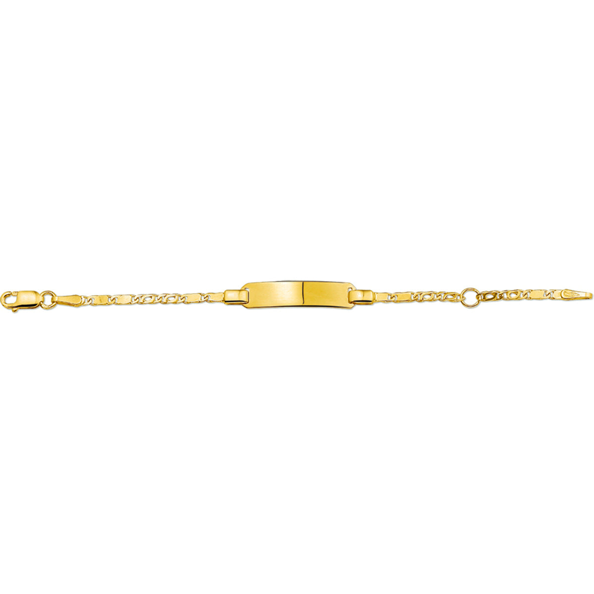 8krt geelgouden graveerarmband valkenoog 5mm | 10-12cm