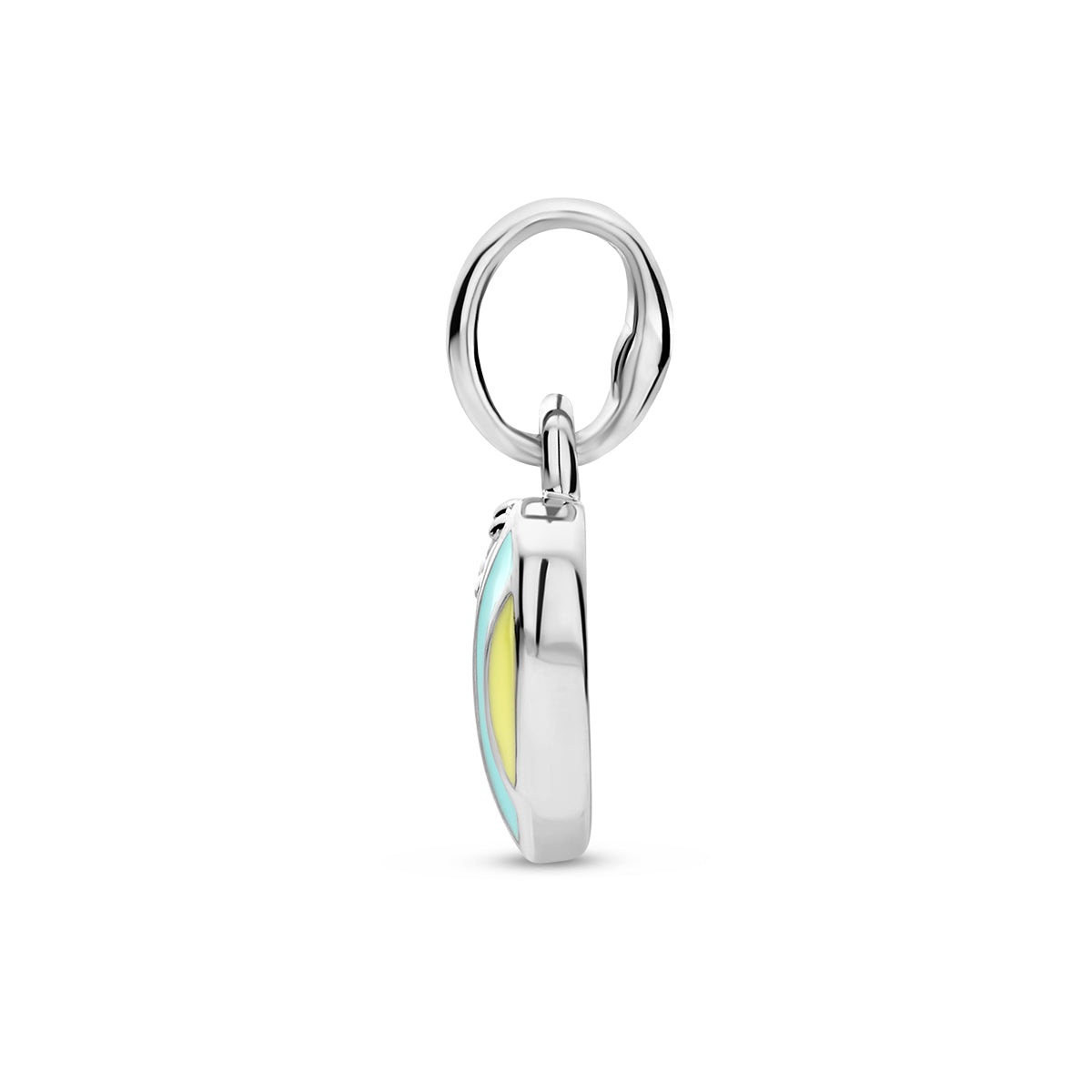 Zilveren hanger hart zirkonia | 7,5x8mm