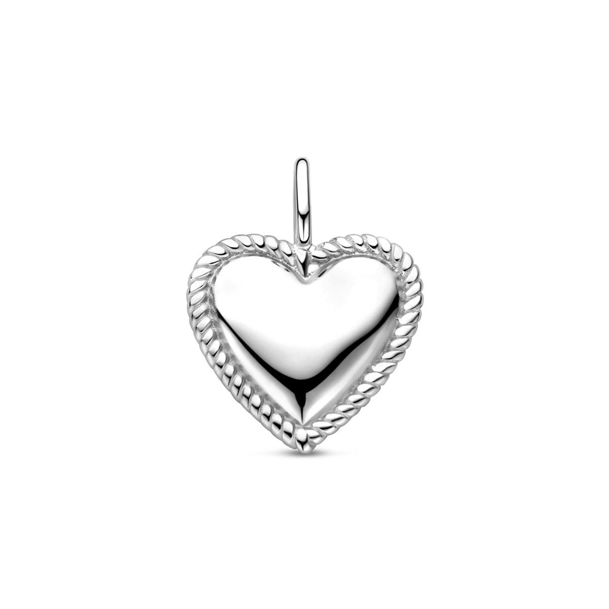 Zilveren hanger hart | 17,5mm