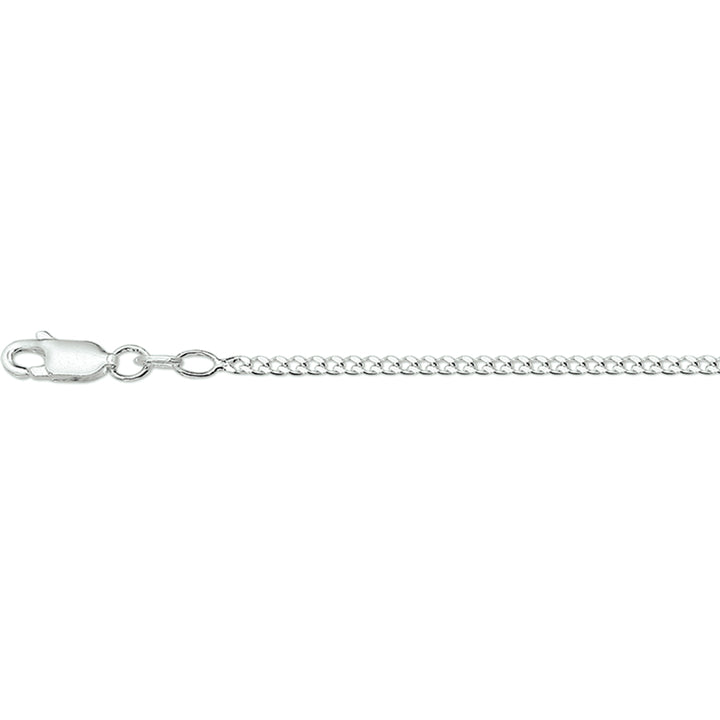 Zilveren lengtecollier - gourmette 4-zijdes geslepen 2,0mm