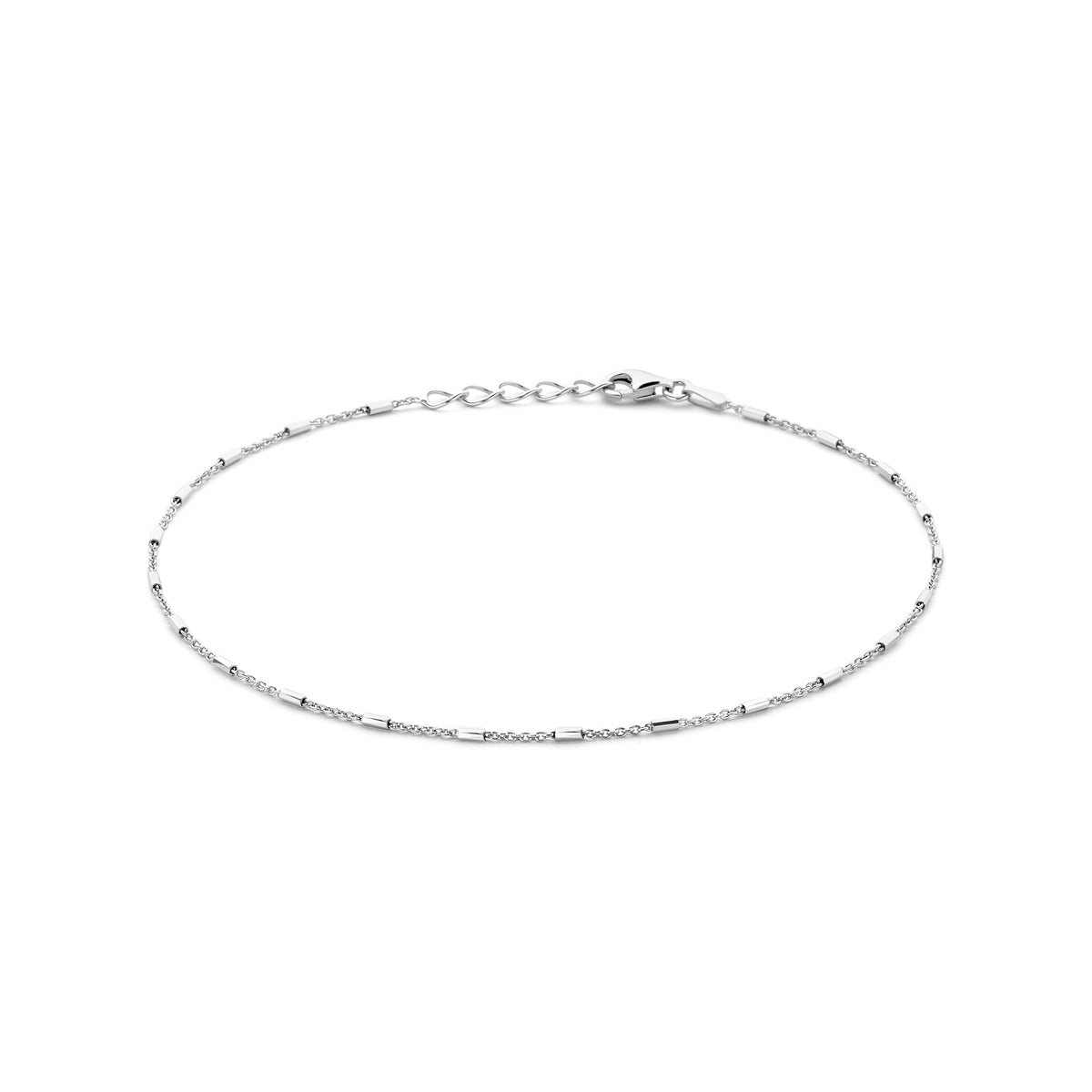 Zilveren enkelbandje buisjes 1.3mm | 24-26cm