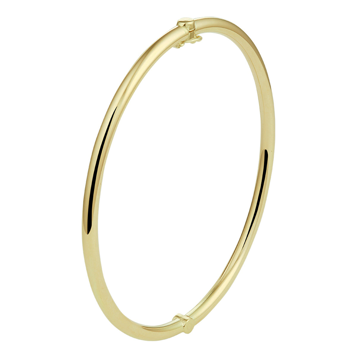 Silgold bangle scharnier massief ronde buis | 58*3 mm