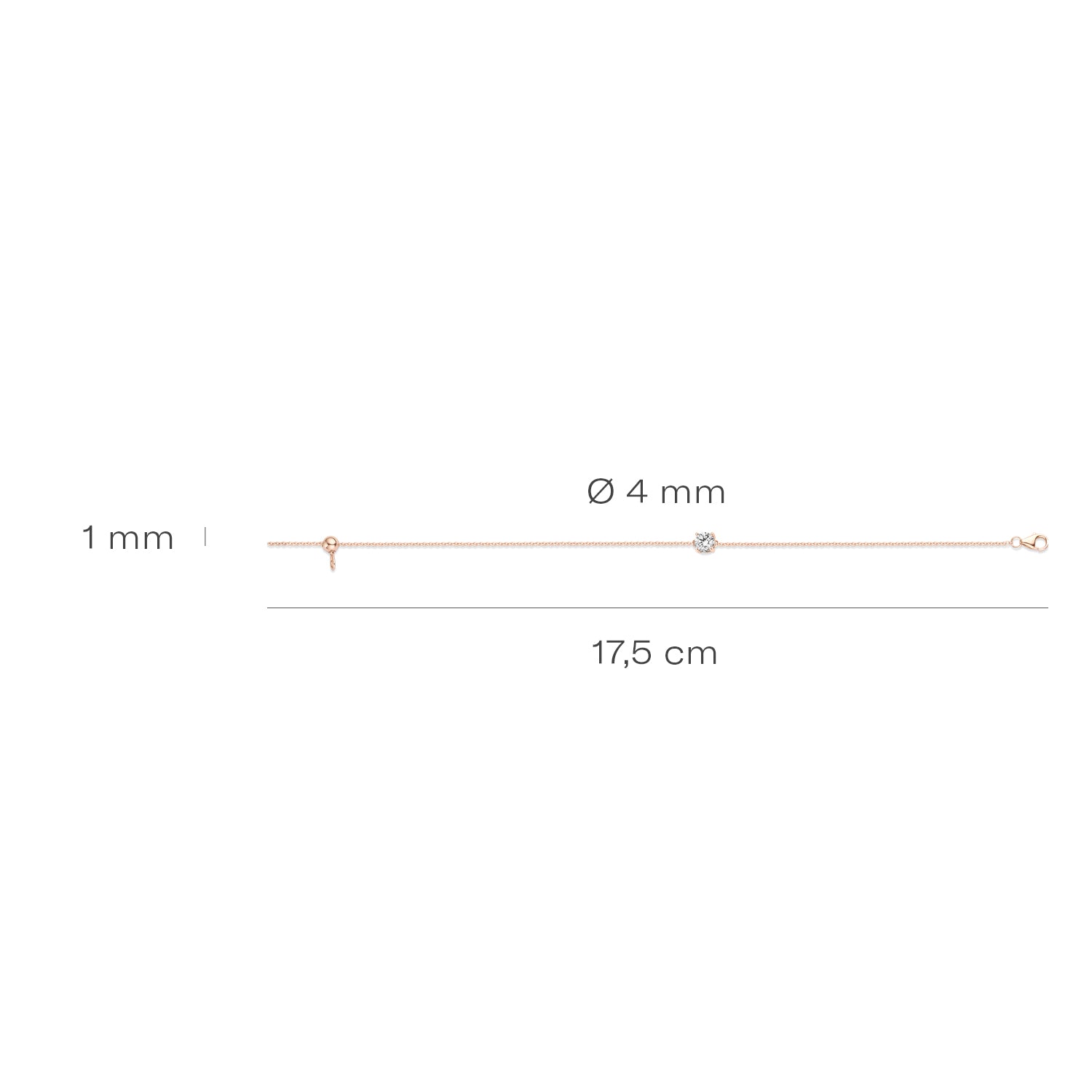 Blush Armband 2166RZI - Rosé Goud (14k)