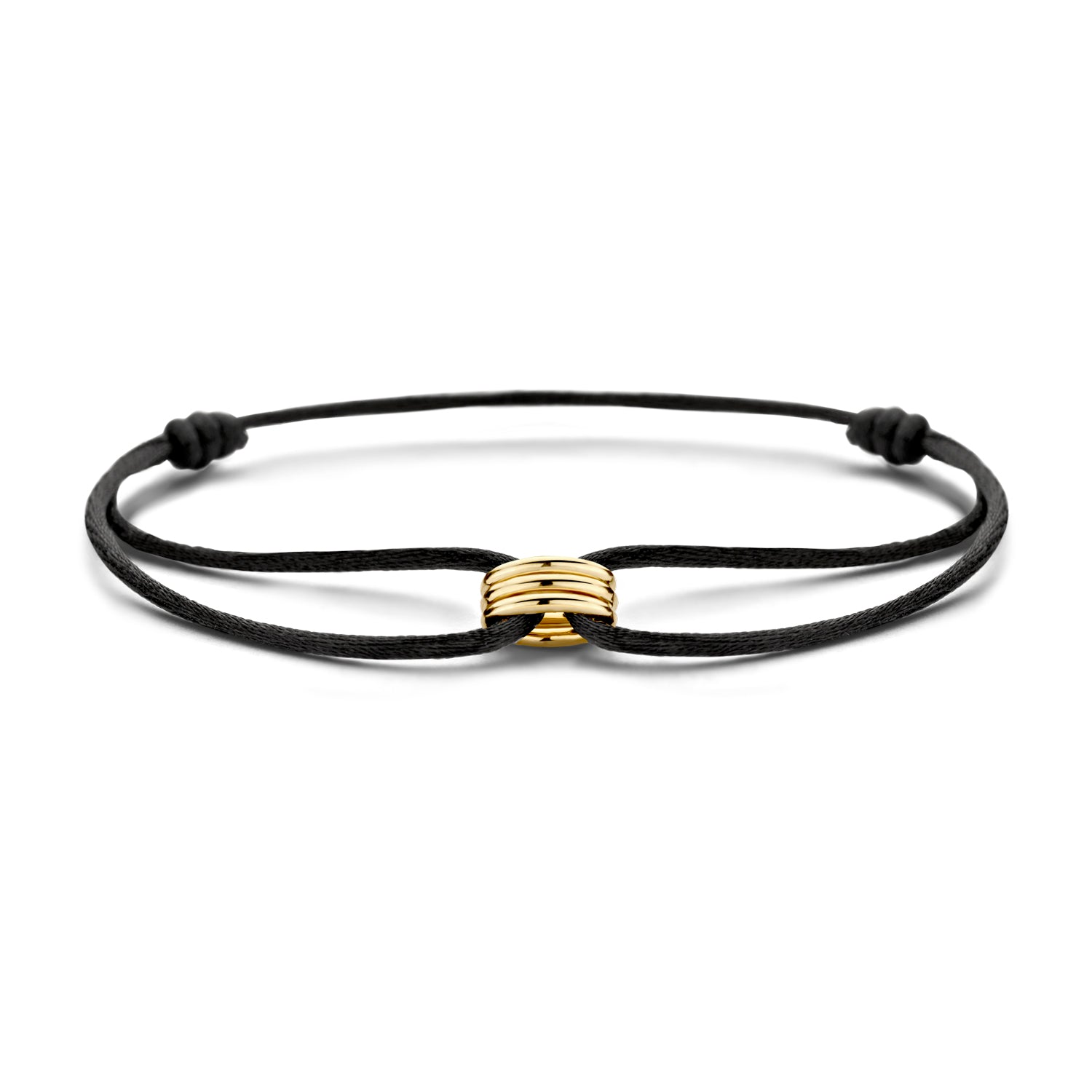 Blush Armband 2173YGO - Geel Goud met Zijdekoord (14k)