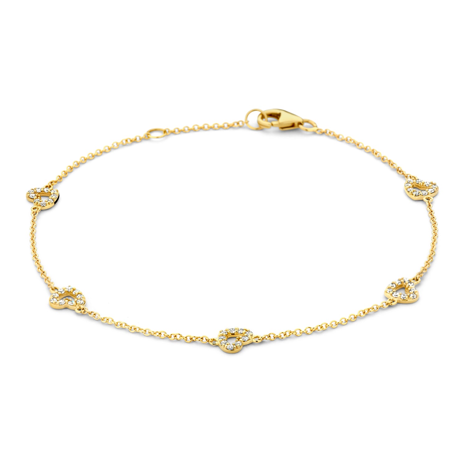 Blush Armband 2211YZI - Geel Goud (14k) met Zirkonia