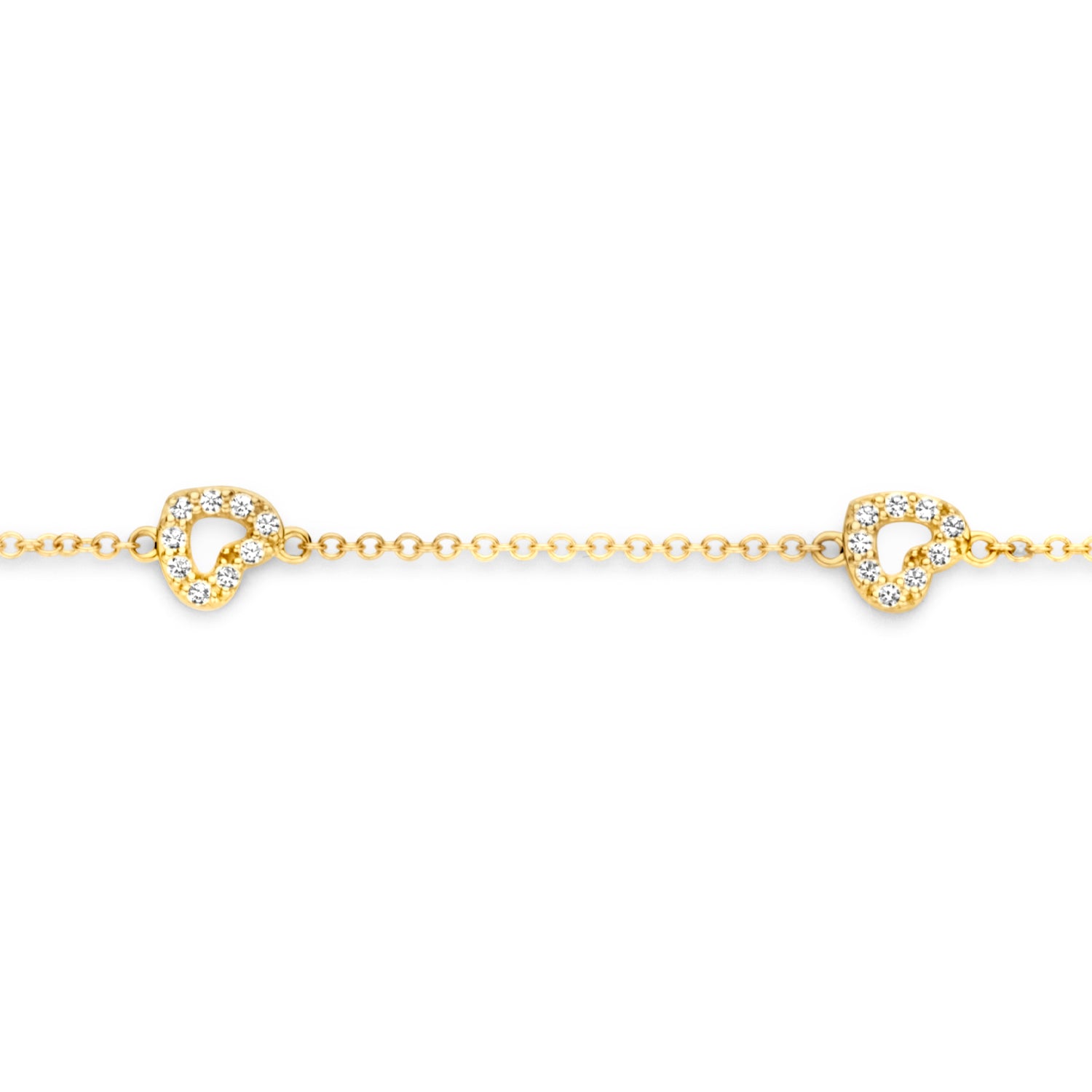 Blush Armband 2211YZI - Geel Goud (14k) met Zirkonia