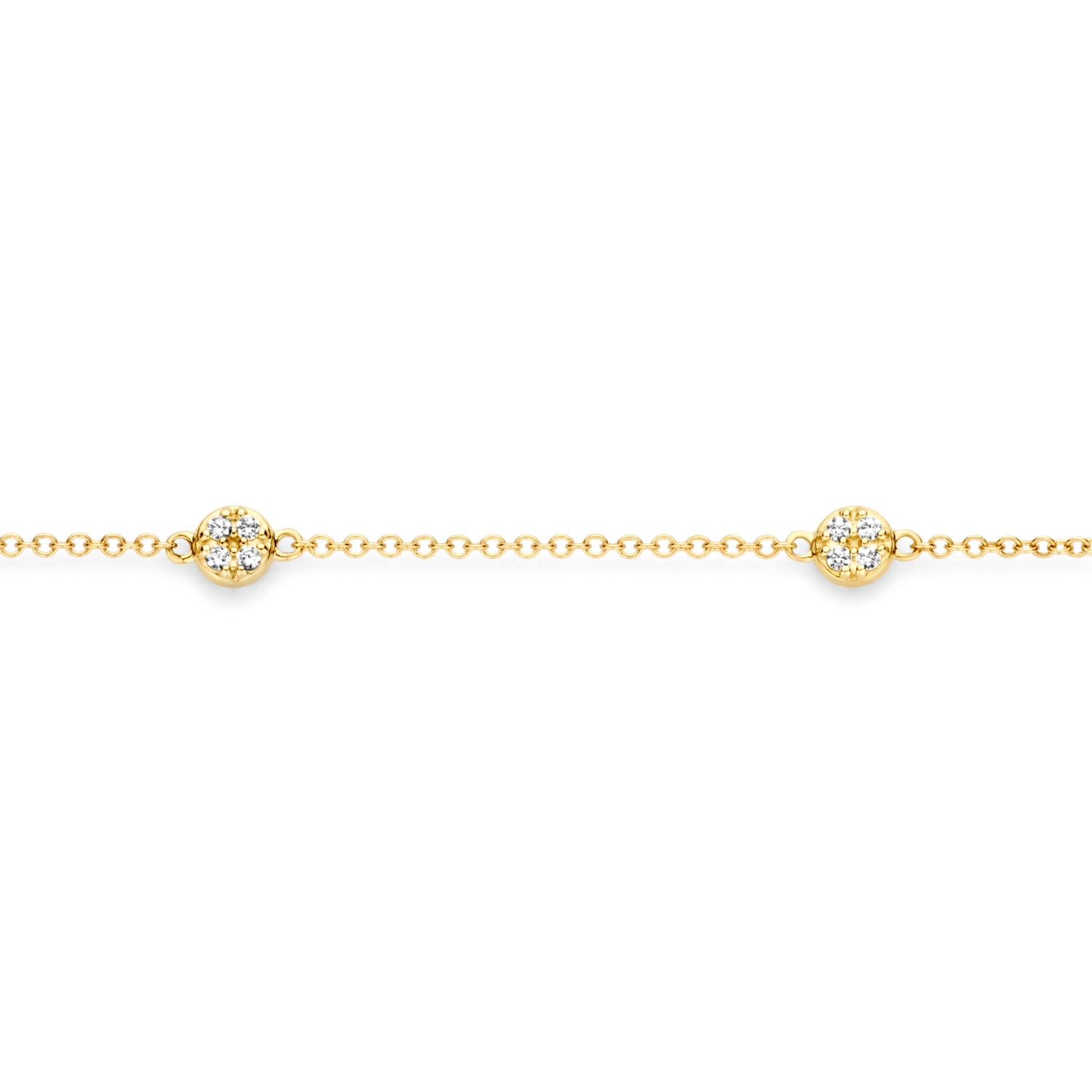 Blush Armband 2213YZI - Geel Goud (14k) met Zirkonia