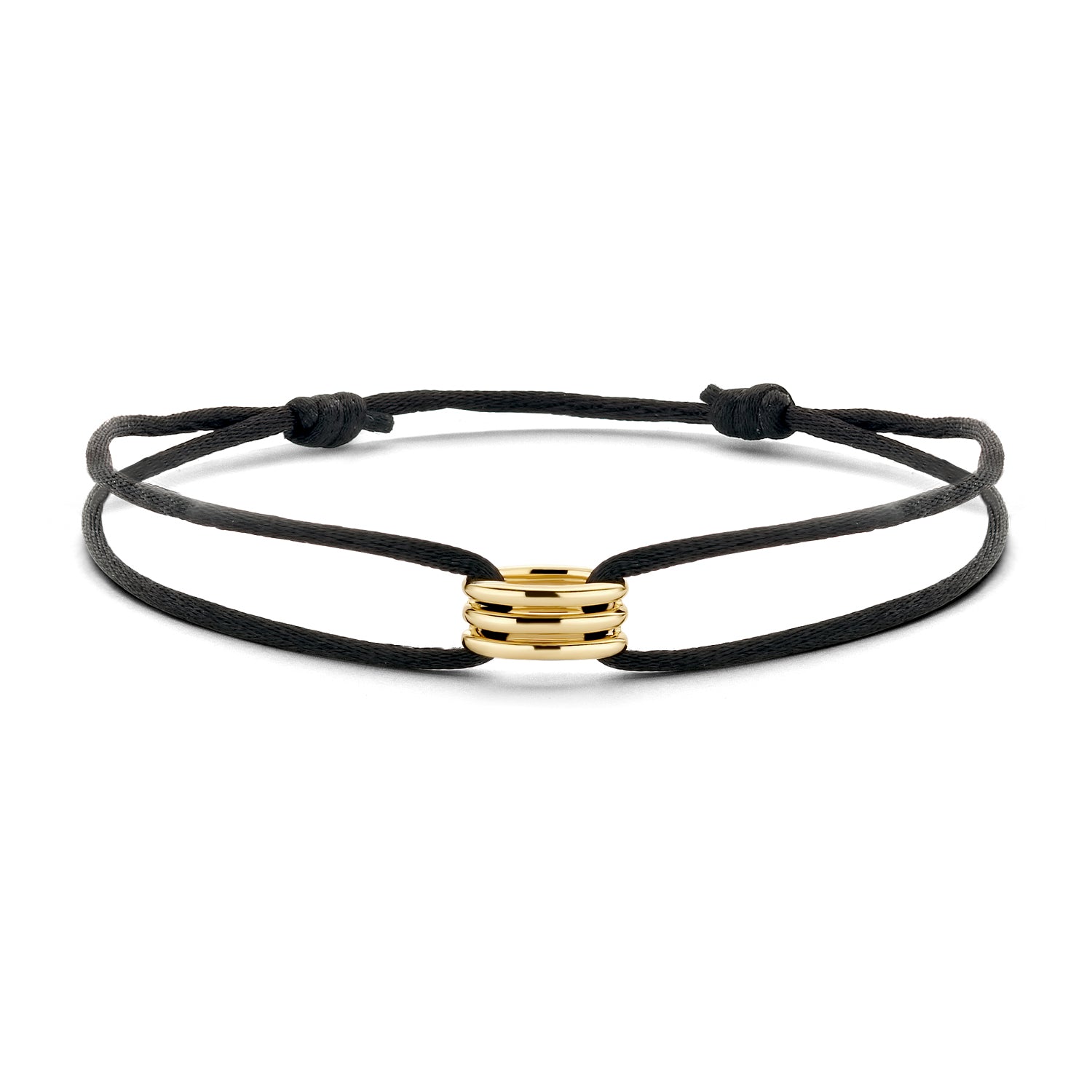 Blush Armband 2215YGO - Geel Goud met Zijdekoord (14k)